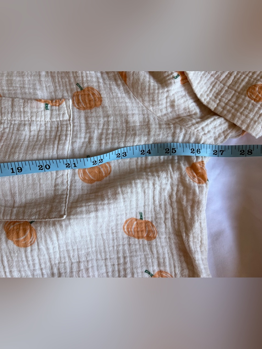 American Eagle Pumpkin Cotton Gauze Pajama Set 100% Cotton Size XL - Picture 7 of 13